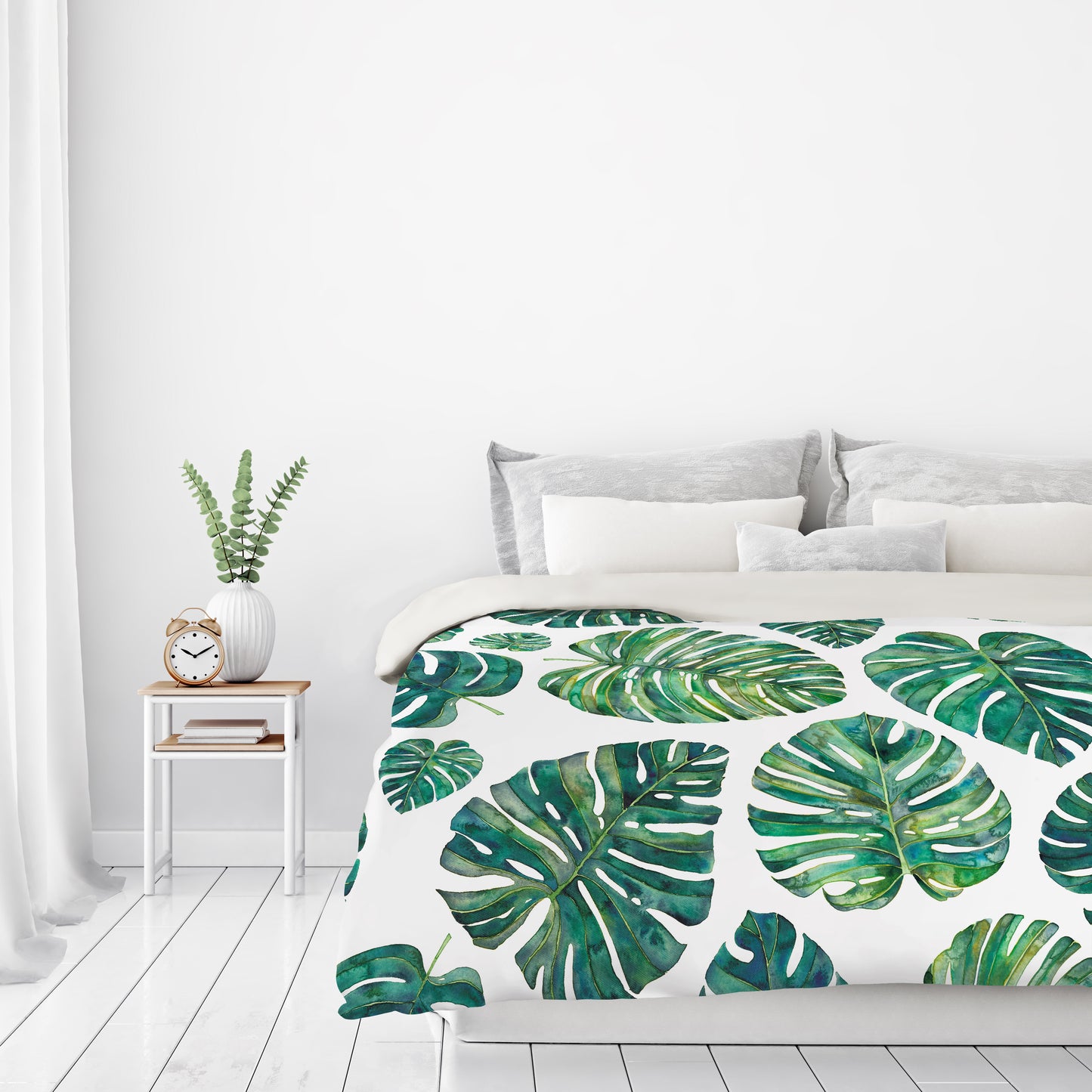 Tropical Leaves by Elena O'Neill Duvet Cover - Americanflat