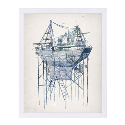 Dry Dock 2 by David Fleck Framed Print - Americanflat