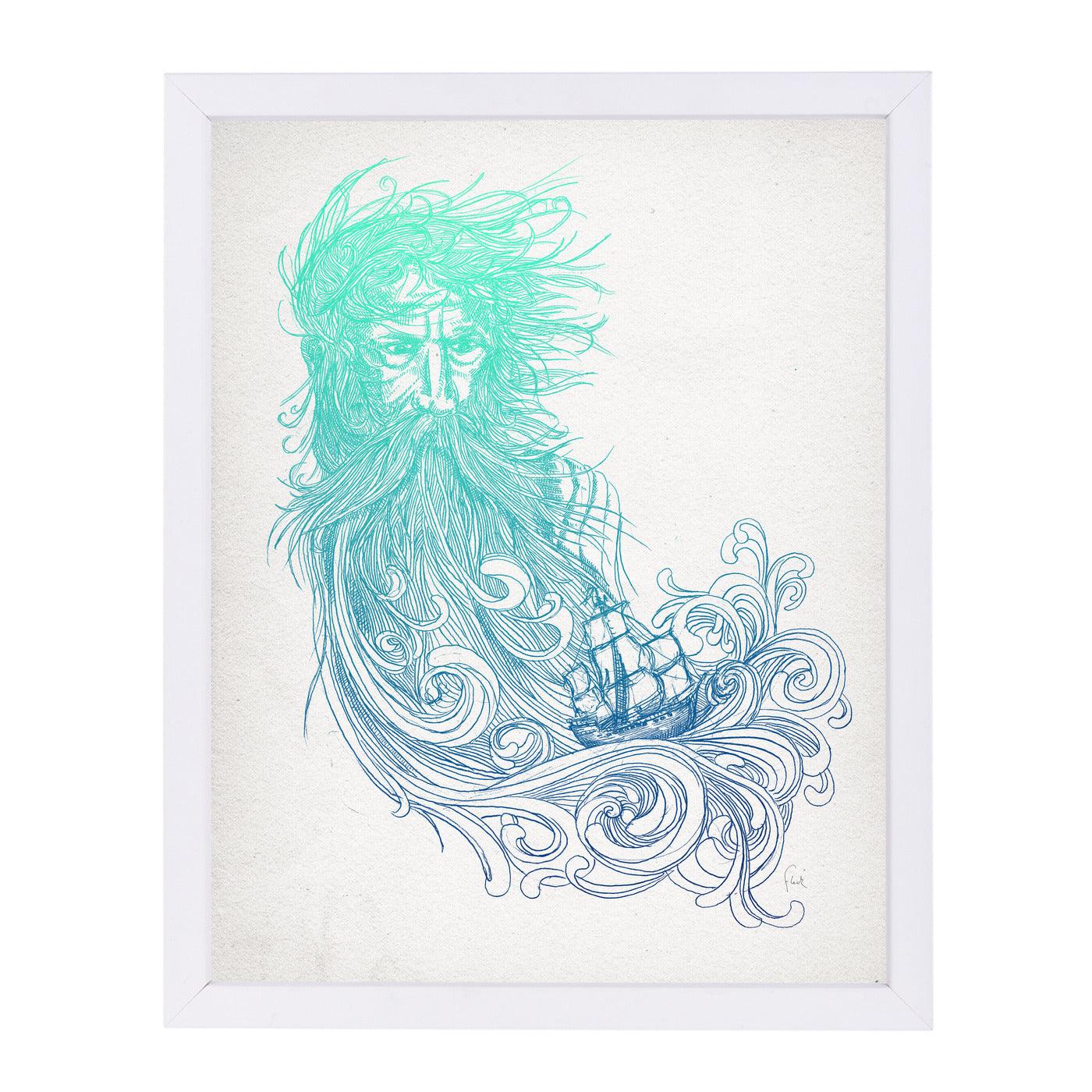 Sea Beard by David Fleck Framed Print - Americanflat
