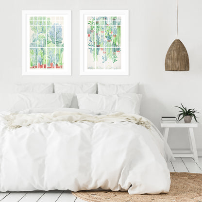 Winter In Glasshouses by David Fleck - 2 Piece Framed Print Set - Americanflat