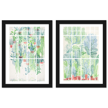 Winter In Glasshouses by David Fleck - 2 Piece Framed Print Set - Americanflat