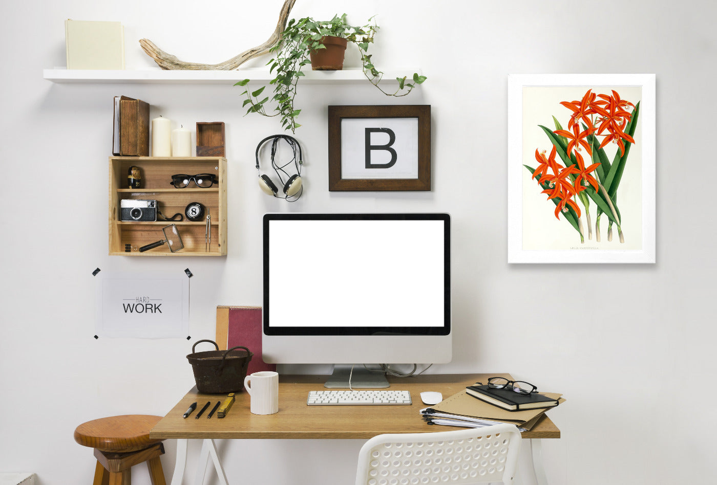 Fitch Orchid Laelia Harpophylla by New York Botanical Garden Framed Print - Americanflat