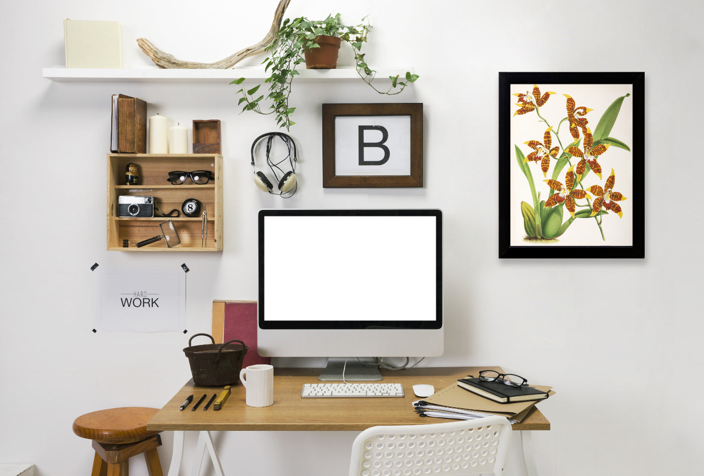 Fitch Orchid Odontoglossum Triumphans by New York Botanical Garden Framed Print - Americanflat