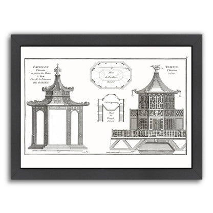 Plan Pavillionchinois by New York Botanical Garden Framed Print - Americanflat