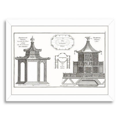 Plan Pavillionchinois by New York Botanical Garden Framed Print - Americanflat