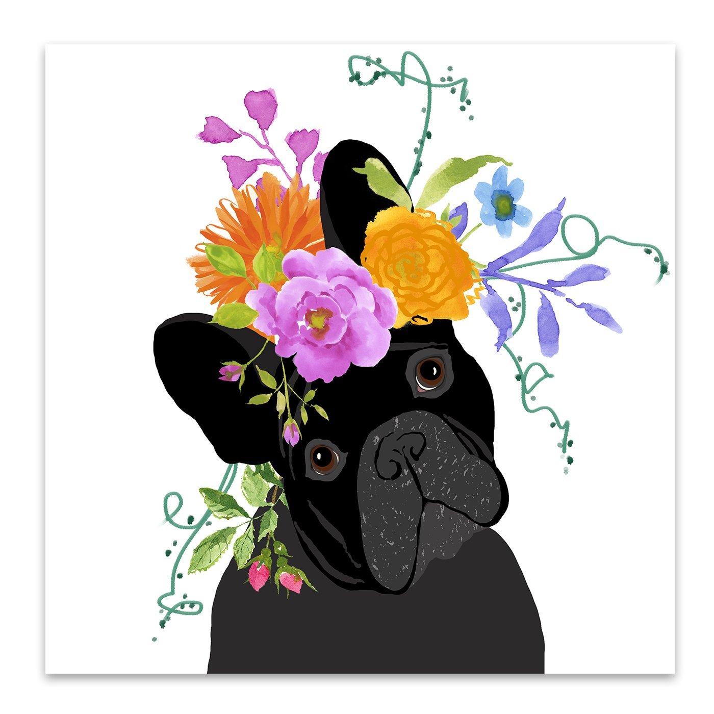 Black Dog by Edith Jackson Art Print - Art Print - Americanflat