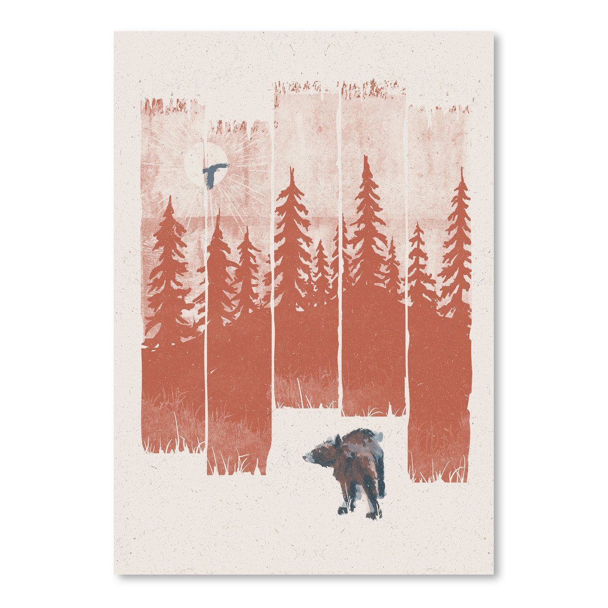 A Bear In The Wild by NDTank Art Print - Art Print - Americanflat