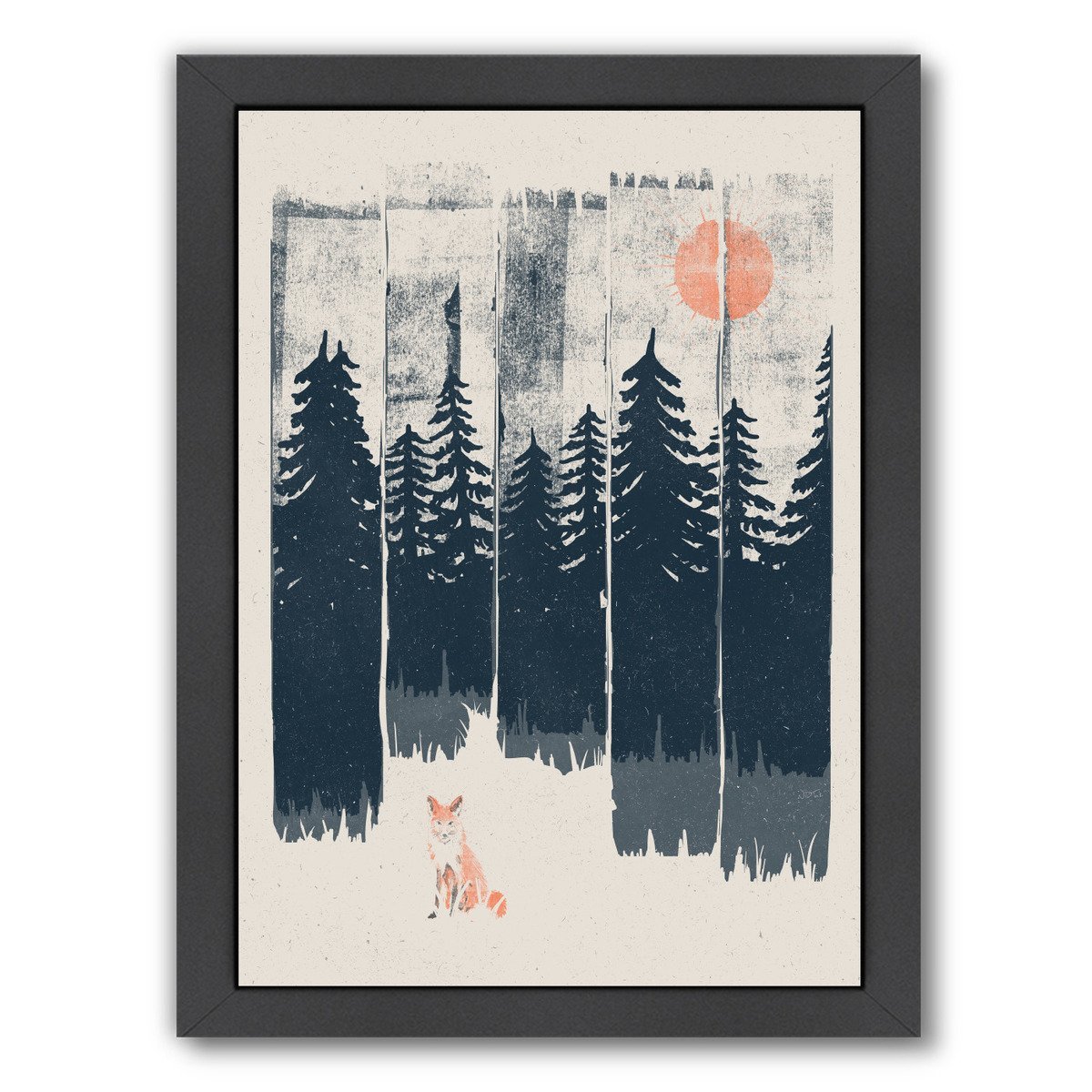 A Fox In The Wild by NDTank Framed Print - Americanflat