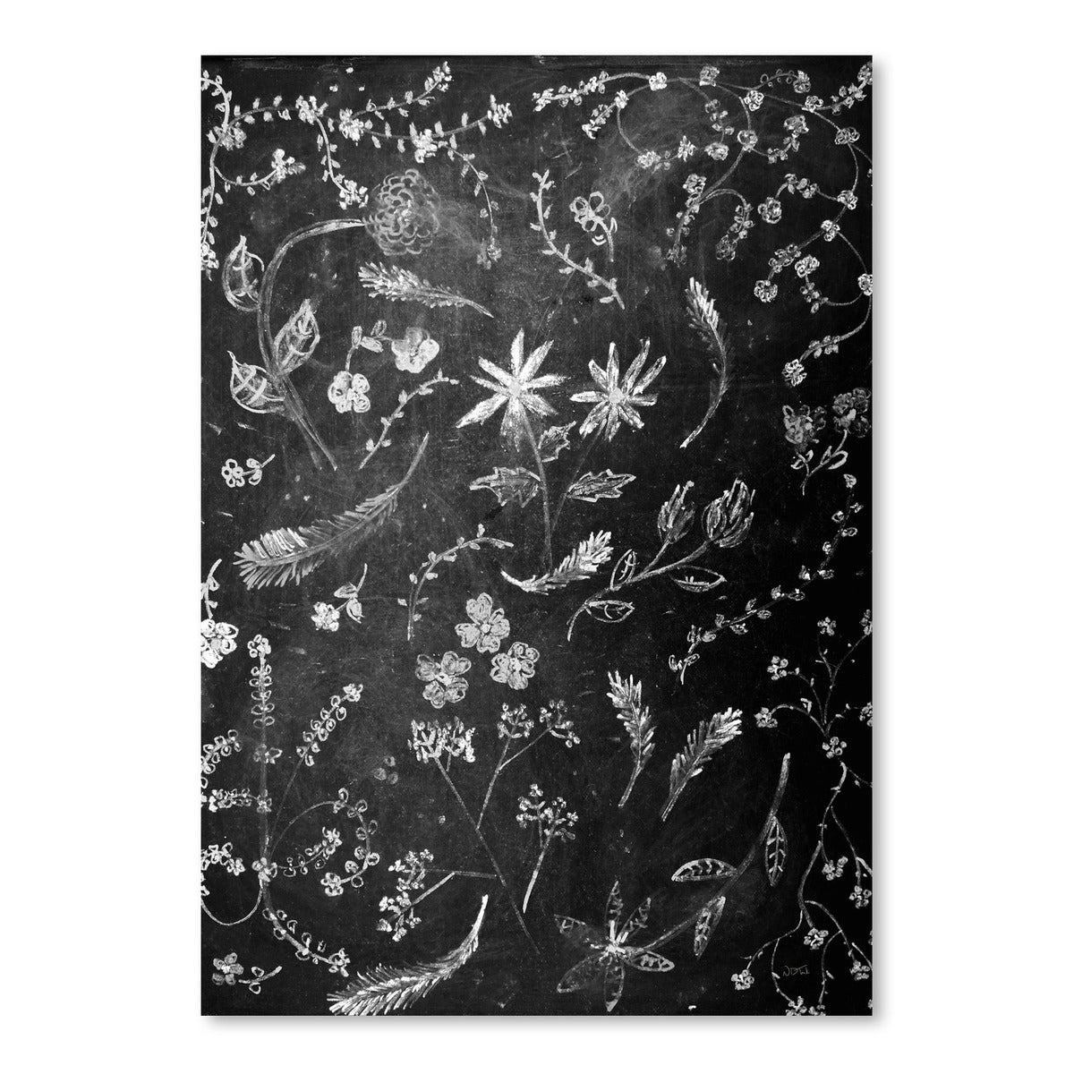 Flowers In Chalk by NDTank Art Print - Art Print - Americanflat