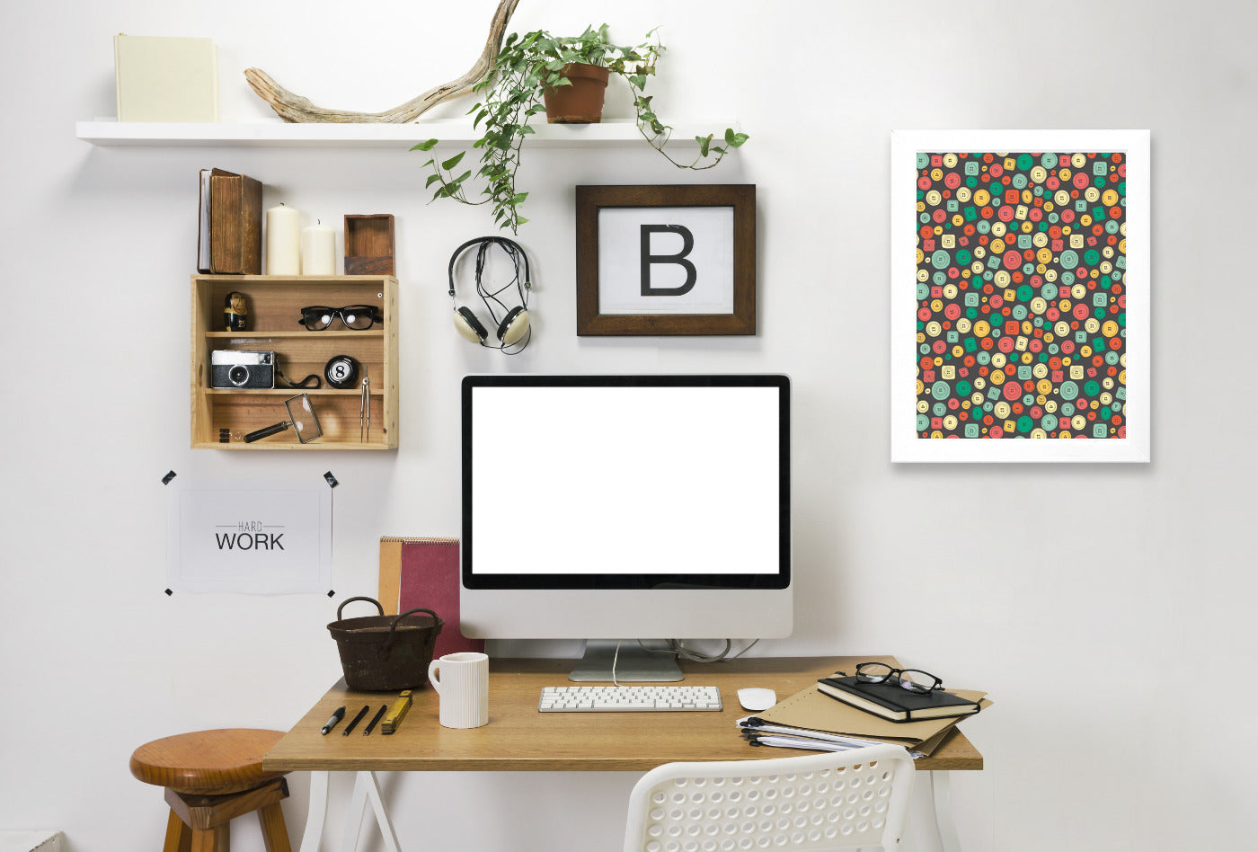 The Other Buttons by NDTank Framed Print - Americanflat
