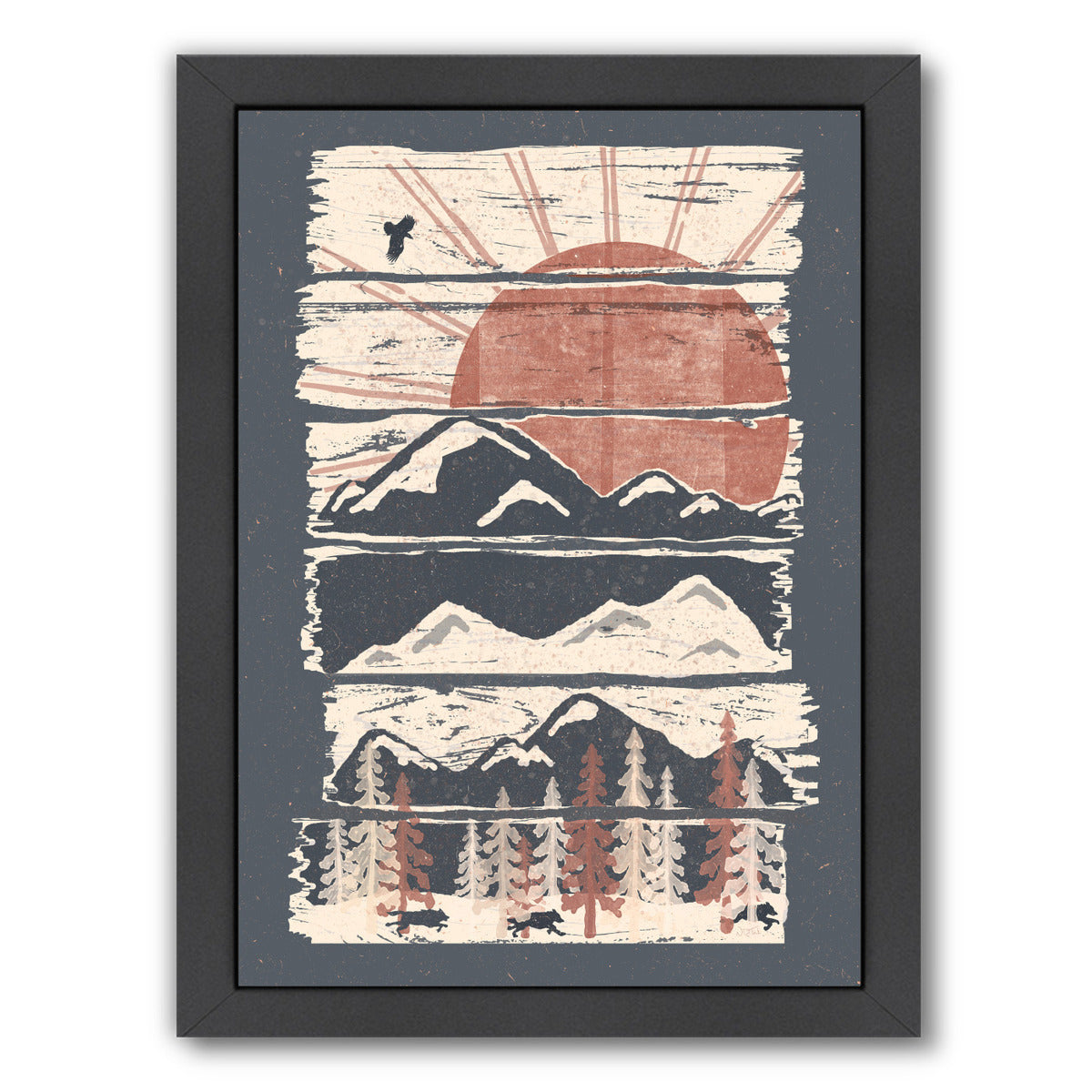 Winter R Pursuits by NDTank Framed Print - Americanflat