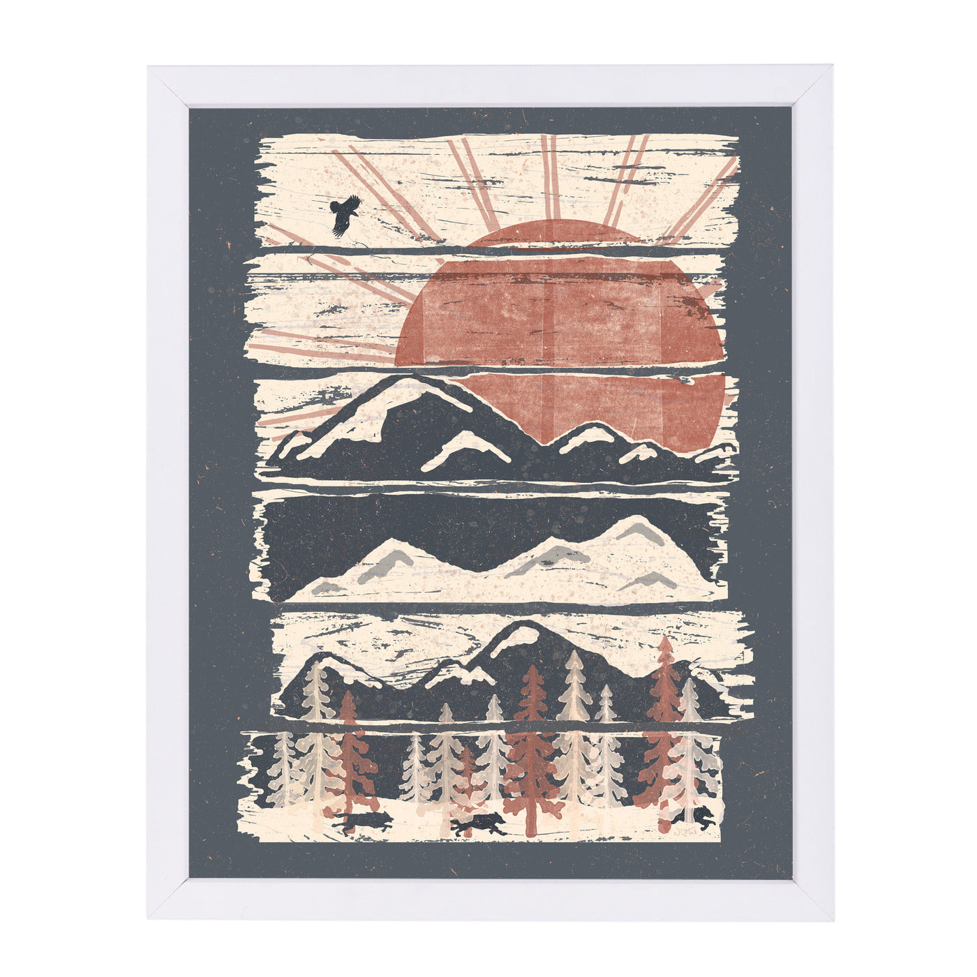 Winter R Pursuits by NDTank Framed Print - Americanflat