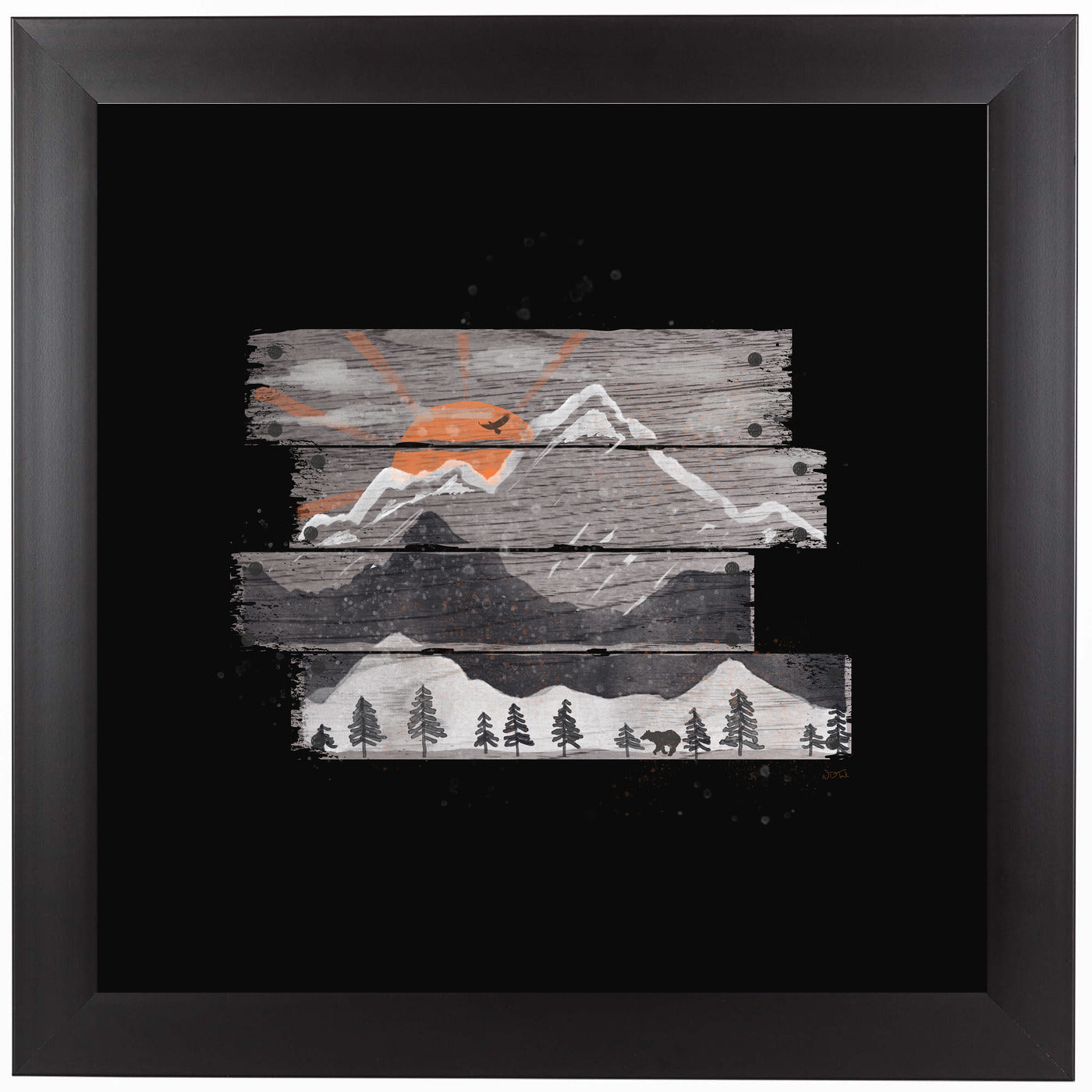 Into The Grey by NDTank Framed Print - Americanflat