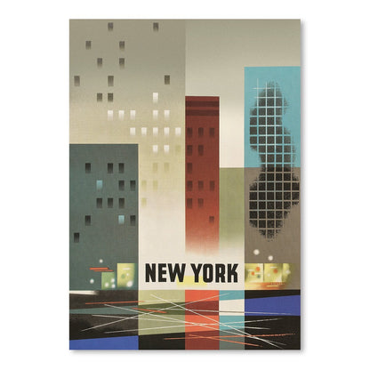 Abstract New York City by Found Image Press Art Print - Art Print - Americanflat