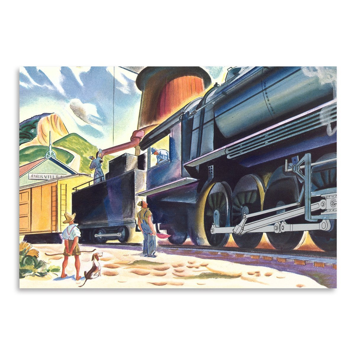Big Old Train by Found Image Press Art Print - Art Print - Americanflat