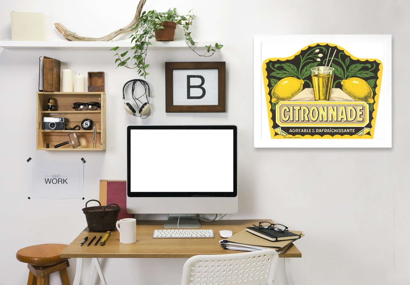 Citronnade Lemon Drink Label by Found Image Press Framed Print - Americanflat