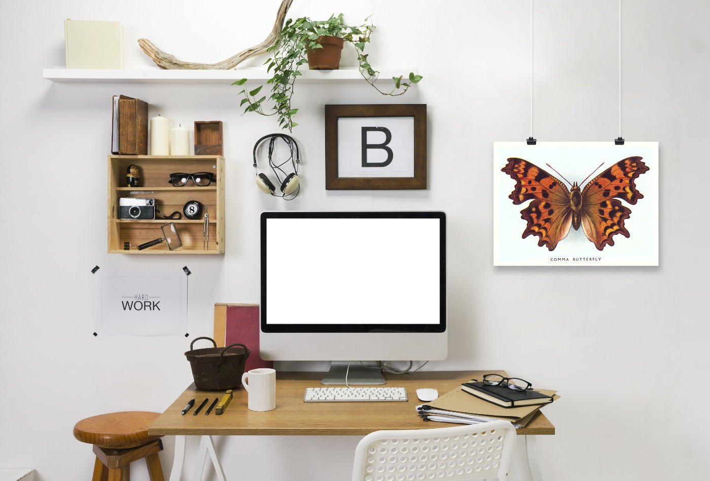 Comma Butterfly by Found Image Press Art Print - Art Print - Americanflat
