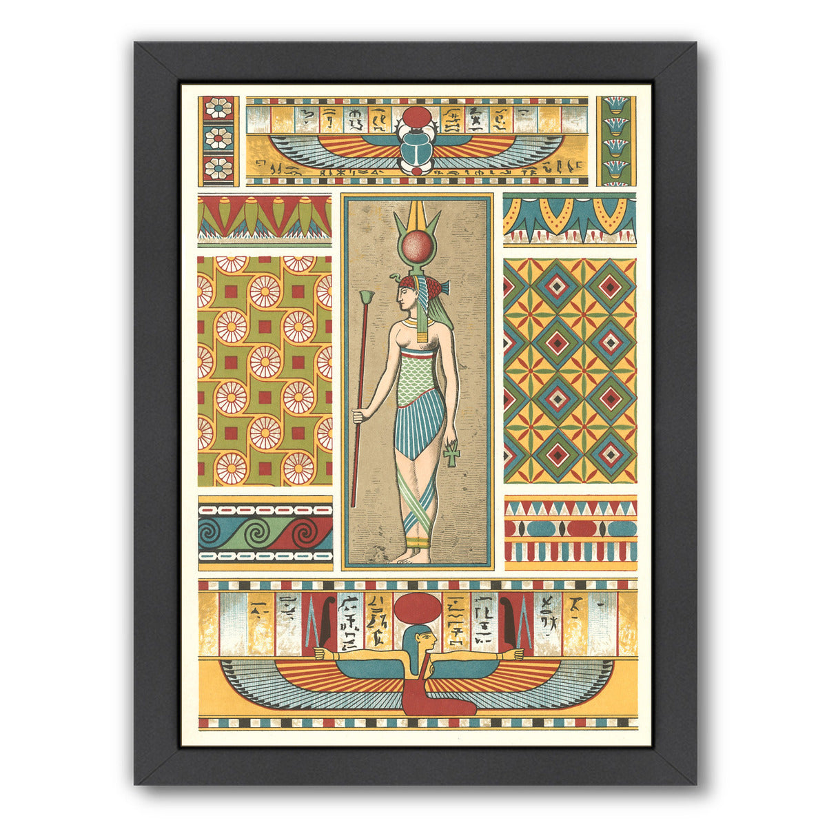 Egyptian Motifs by Found Image Press Framed Print - Americanflat