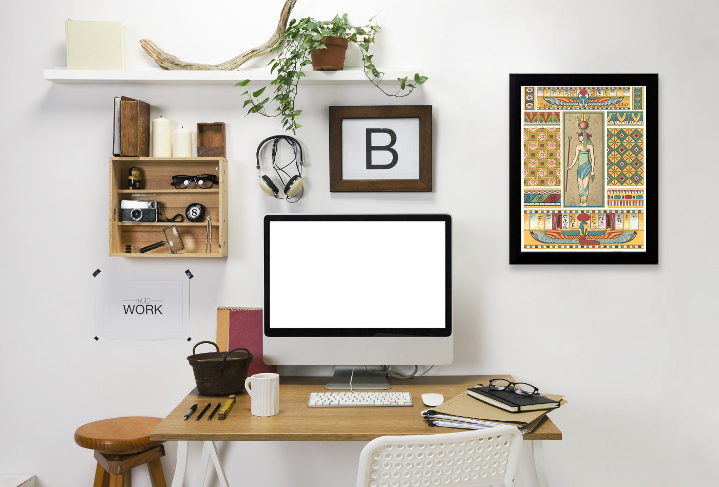 Egyptian Motifs by Found Image Press Framed Print - Americanflat