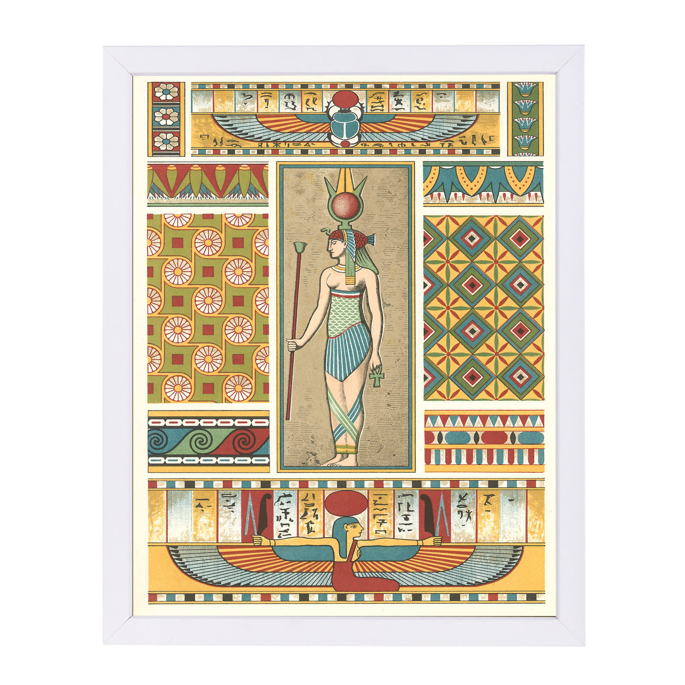Egyptian Motifs by Found Image Press Framed Print - Americanflat
