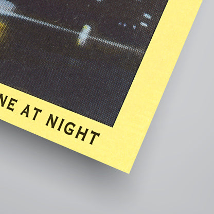 Manhattan Skyline Night by Found Image Press Art Print - Art Print - Americanflat