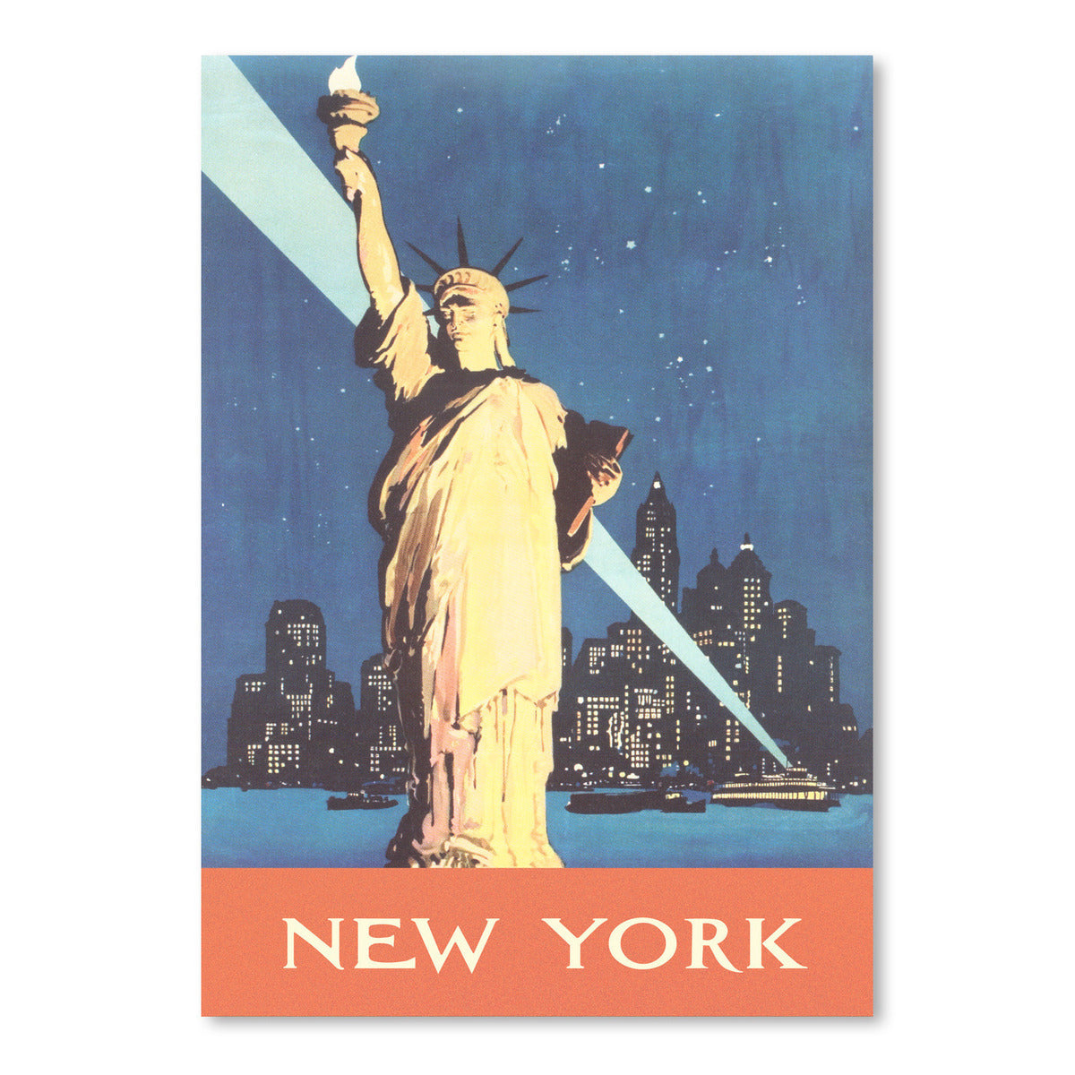 New York Travel Poster by Found Image Press Art Print - Art Print - Americanflat