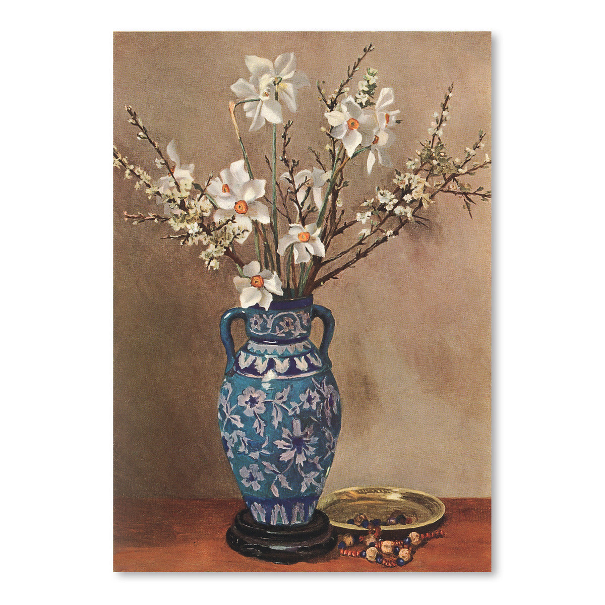 Paperwhites And Pussy Willows by Found Image Press Art Print - Art Print - Americanflat
