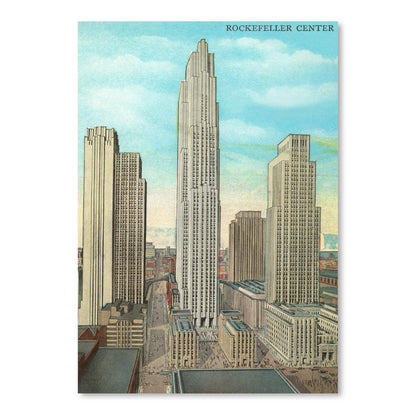 Rockefeller Center by Found Image Press Art Print - Art Print - Americanflat