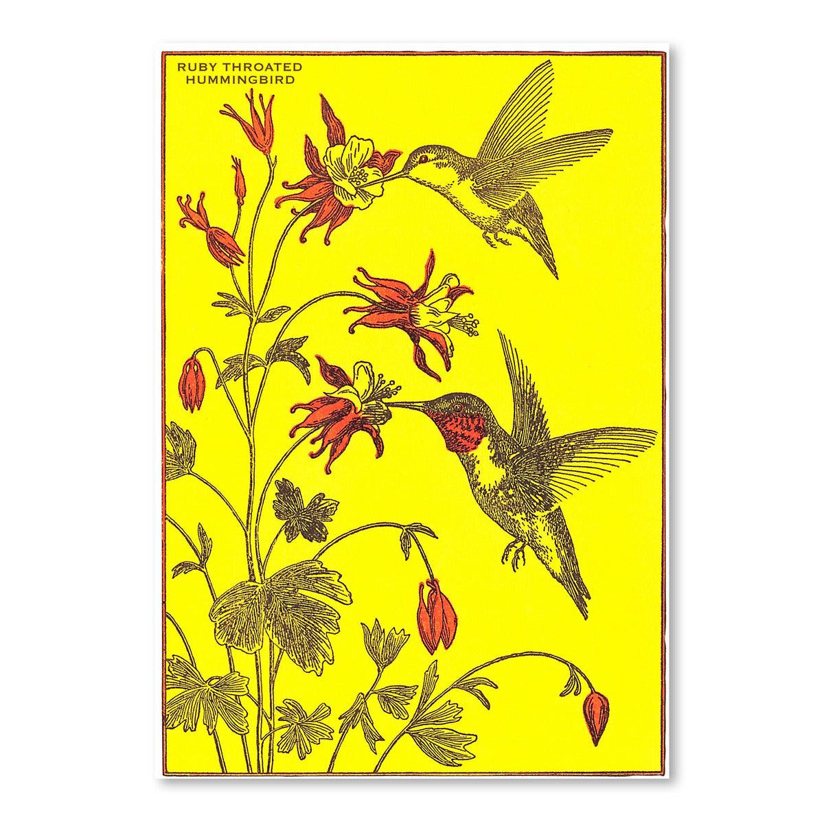 Ruby-Throated Hummingbirds by Found Image Press Art Print - Art Print - Americanflat