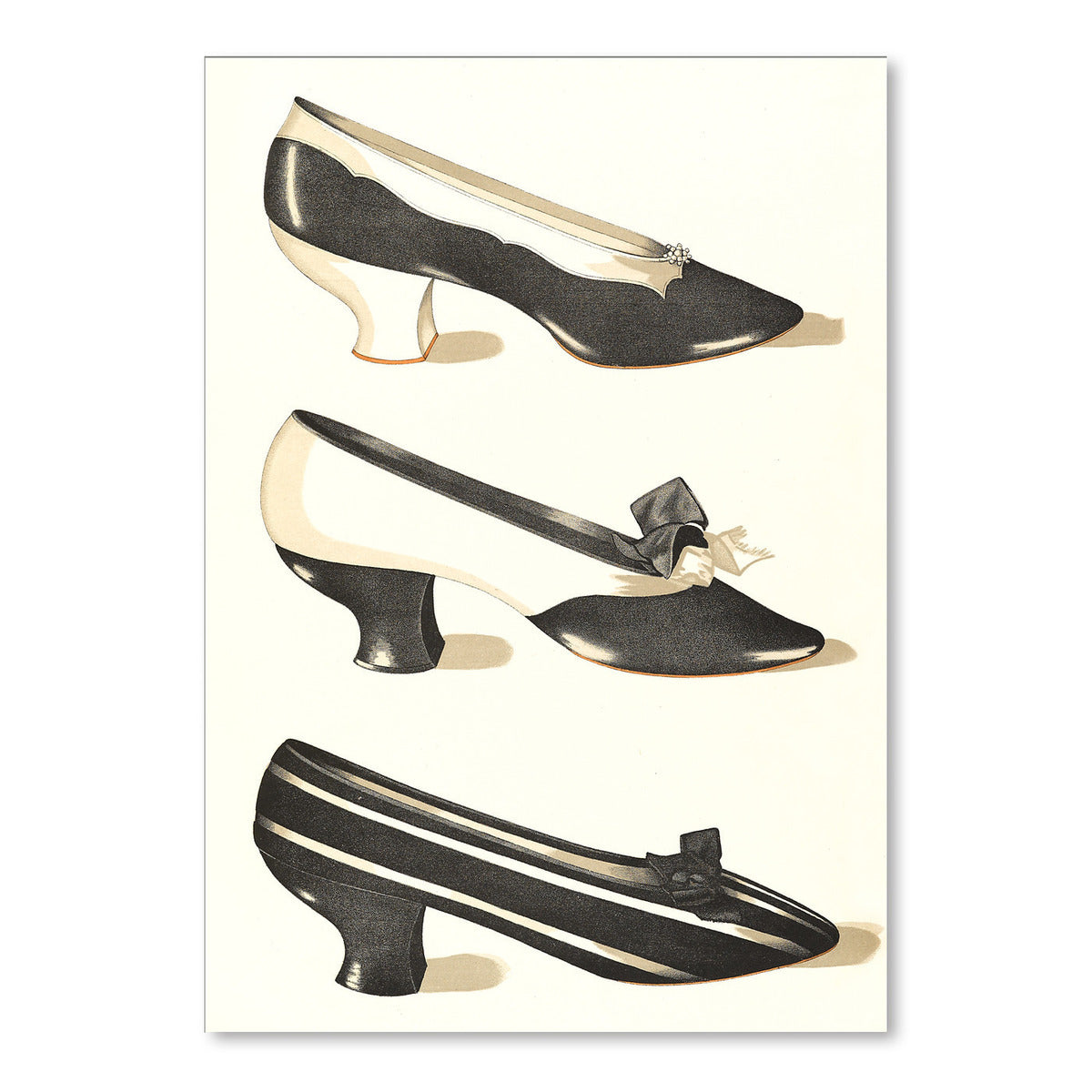 Three Medium Heeled Shoes by Found Image Press Art Print - Art Print - Americanflat