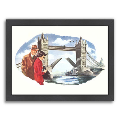 Tower Bridge London by Found Image Press Framed Print - Americanflat