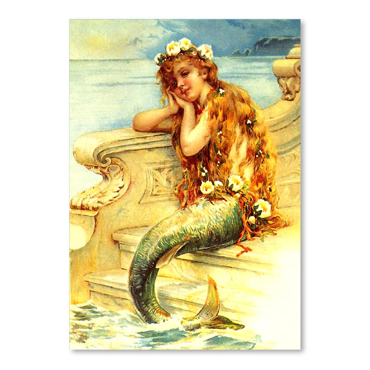 Travel Poster For Cattolica Adriatico by Found Image Press Art Print - Art Print - Americanflat