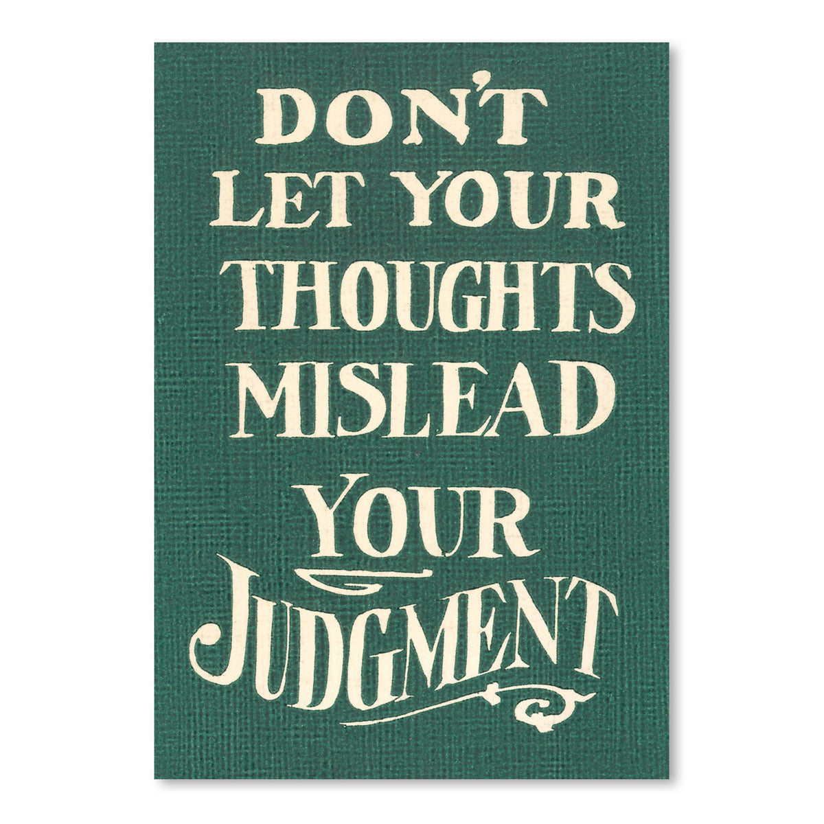 Use Judgment by Found Image Press Art Print - Art Print - Americanflat