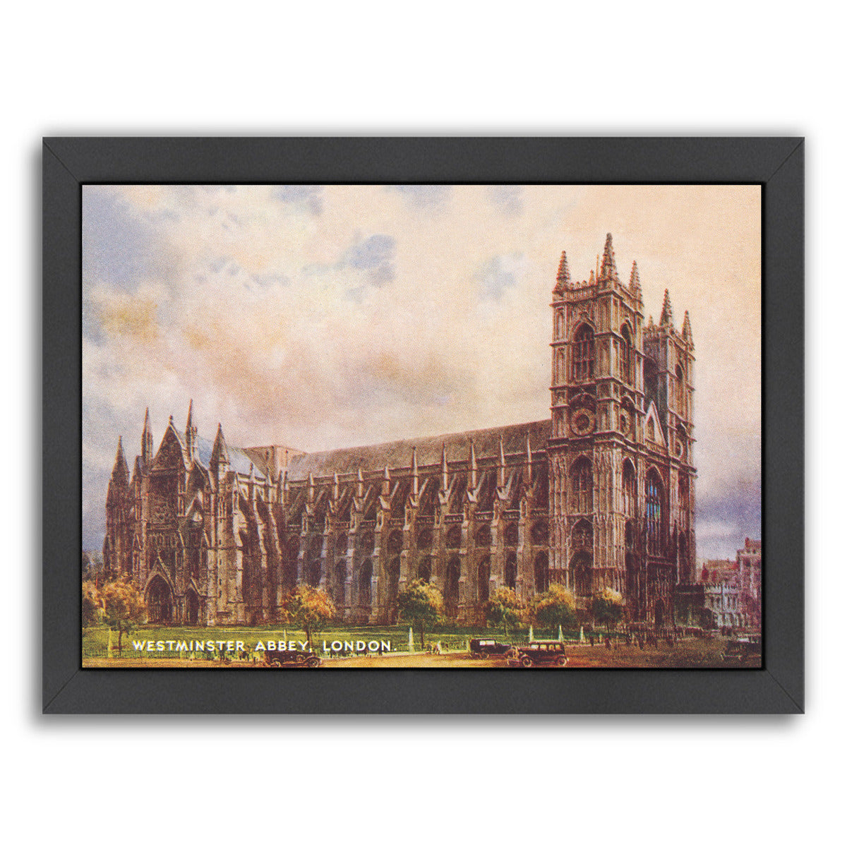 Westminster Abbey London by Found Image Press Framed Print - Americanflat