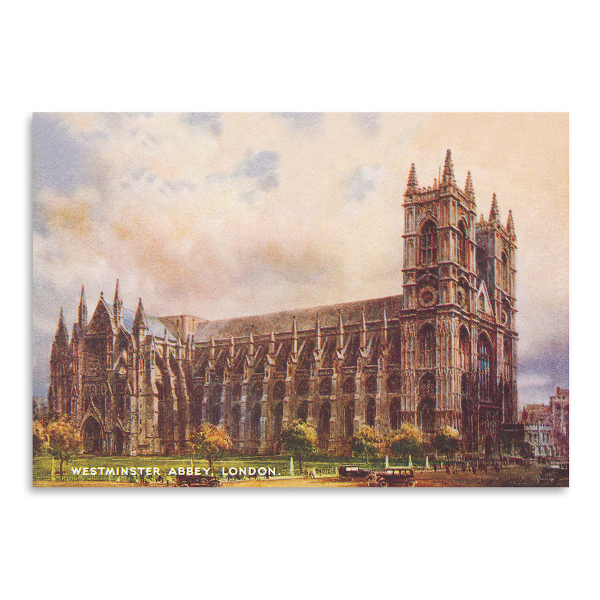 Westminster Abbey London by Found Image Press Art Print - Art Print - Americanflat