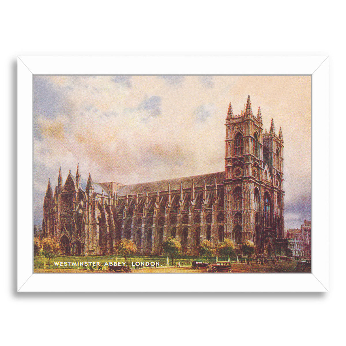 Westminster Abbey London by Found Image Press Framed Print - Americanflat