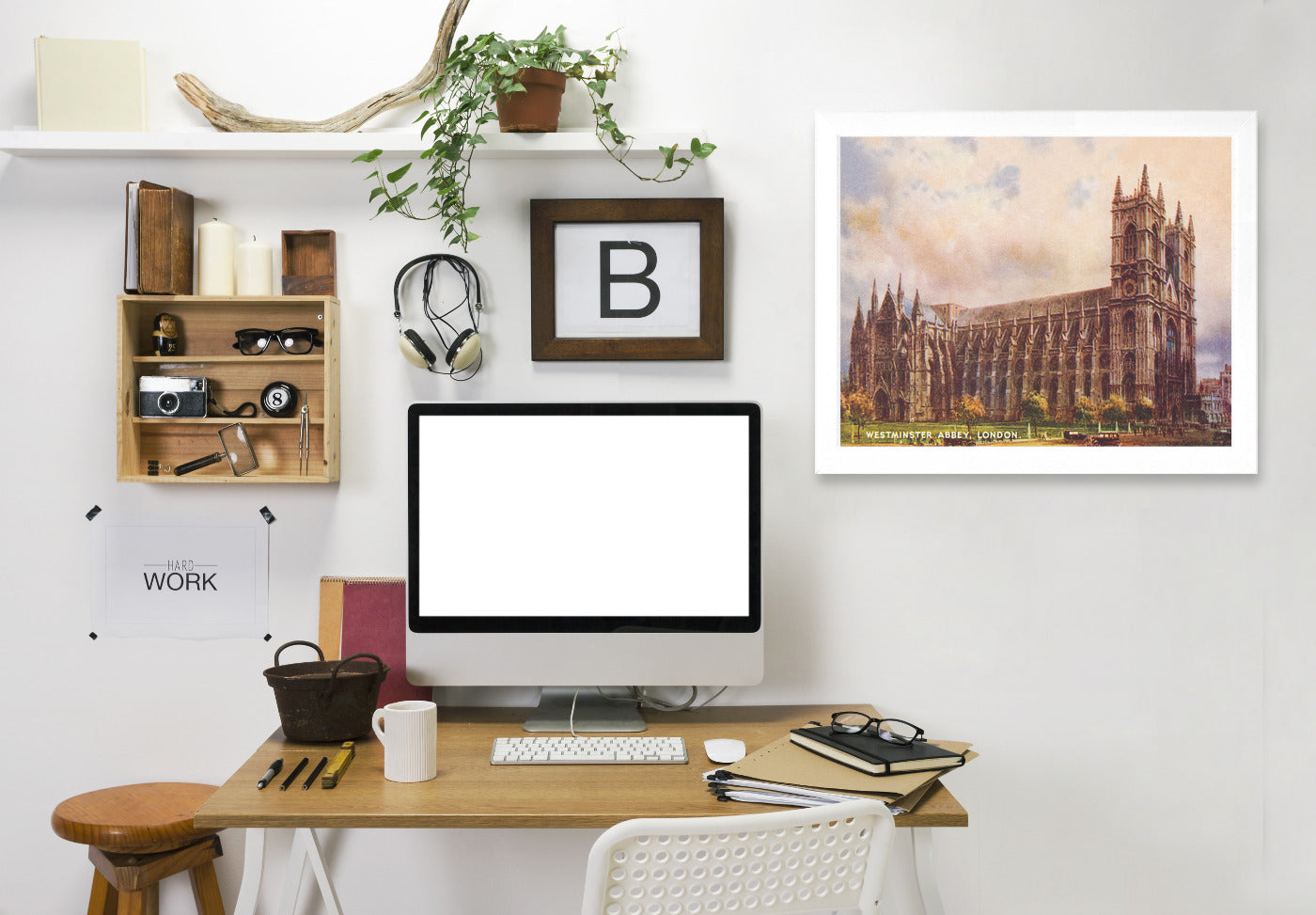 Westminster Abbey London by Found Image Press Framed Print - Americanflat