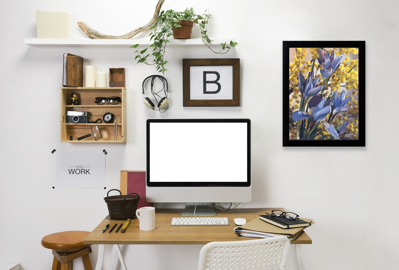 Wild Irises by Found Image Press Framed Print - Americanflat
