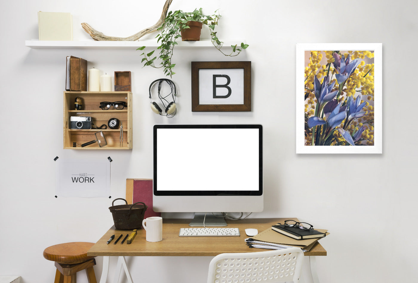 Wild Irises by Found Image Press Framed Print - Americanflat