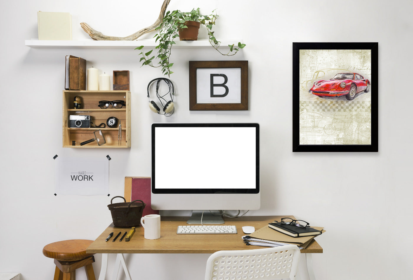 Ferrari Dino Gt by Harrison Ripley Framed Print - Americanflat
