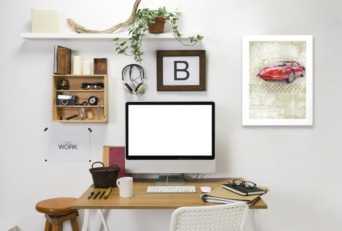 Ferrari Dino Gt by Harrison Ripley Framed Print - Americanflat
