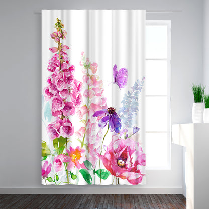 Blackout Curtain Single Panel - Foxglove Floral by Harrison Ripley - Blackout Curtains - Americanflat