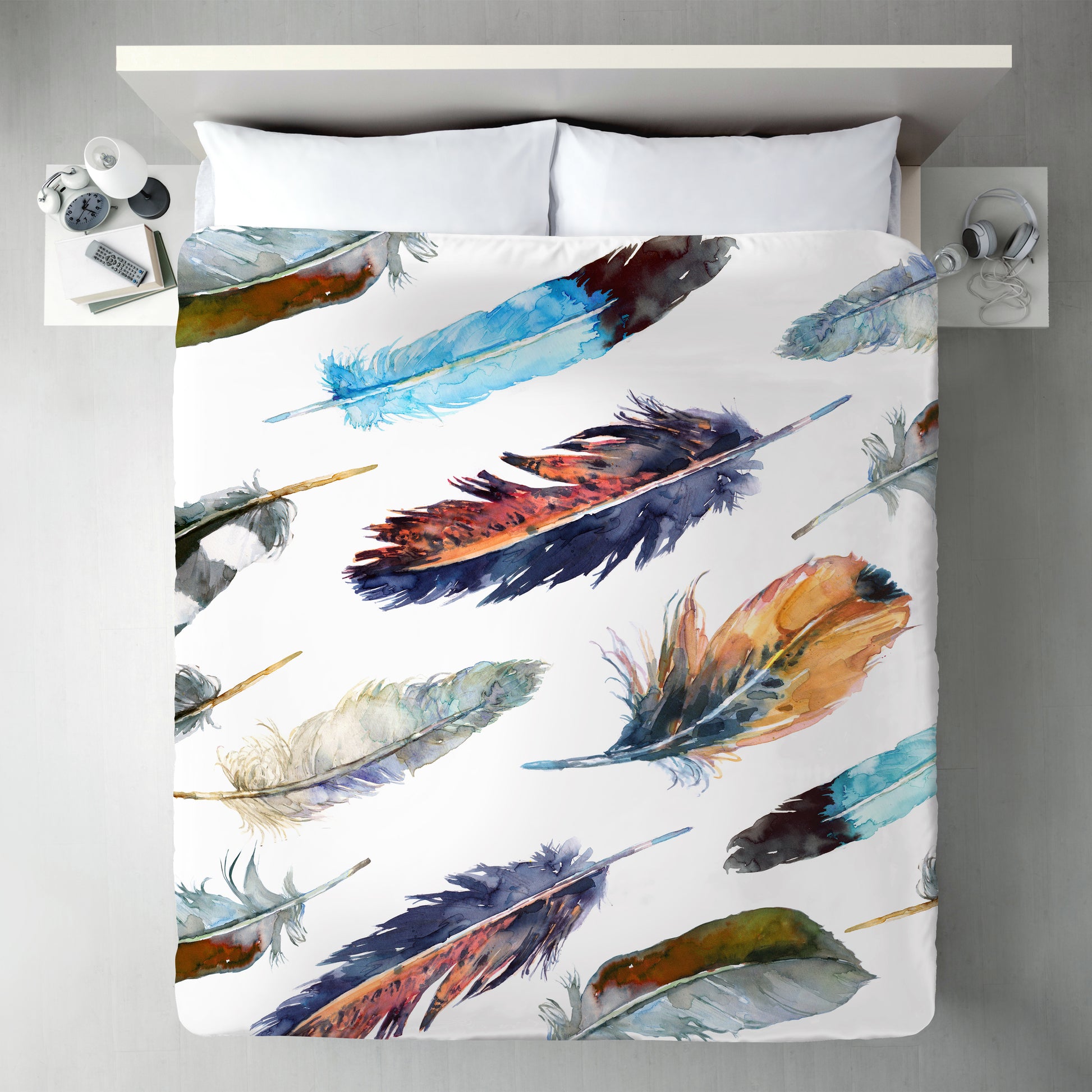 Feathers 2  by Harrison Ripley Duvet Cover - Americanflat