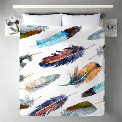 Feathers 2  by Harrison Ripley Duvet Cover - Americanflat