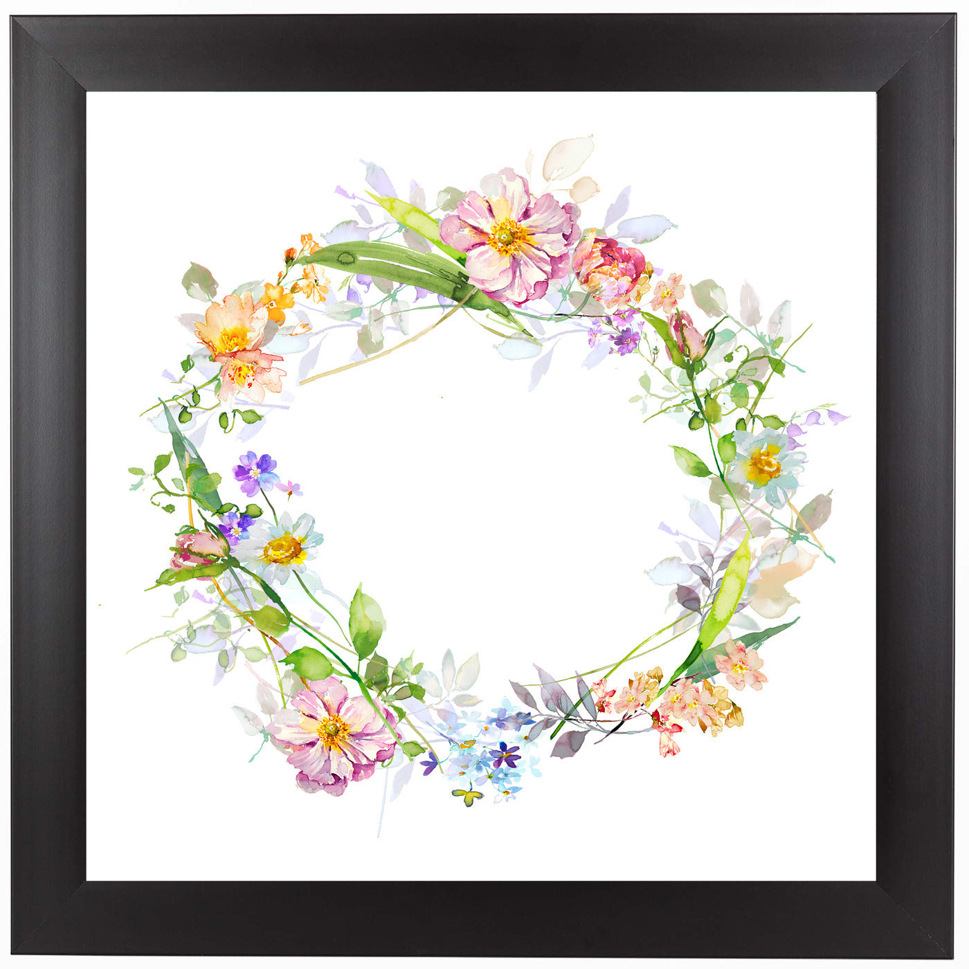 Floral Wreath by Harrison Ripley Framed Print - Americanflat