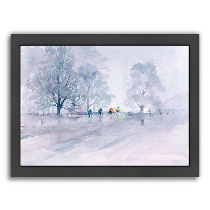 Country Cyclists by Rachel McNaughton Framed Print - Americanflat