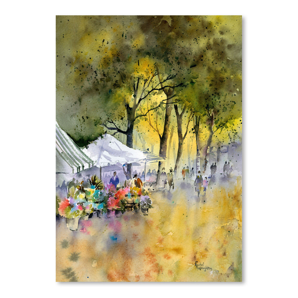 Flower Market by Rachel McNaughton Art Print - Art Print - Americanflat