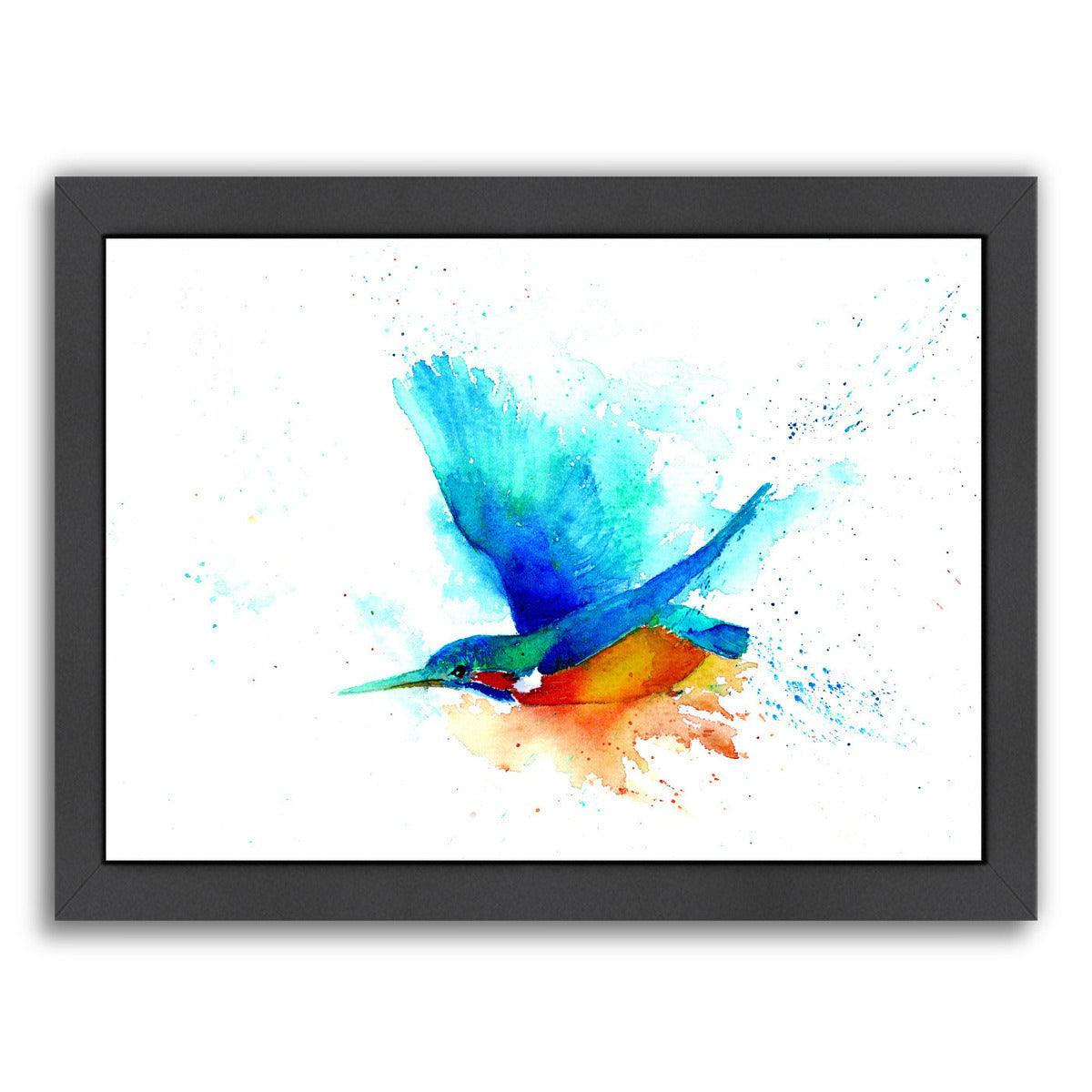 Sapphire Streak  by Rachel McNaughton Framed Print - Americanflat