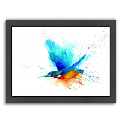 Sapphire Streak  by Rachel McNaughton Framed Print - Americanflat