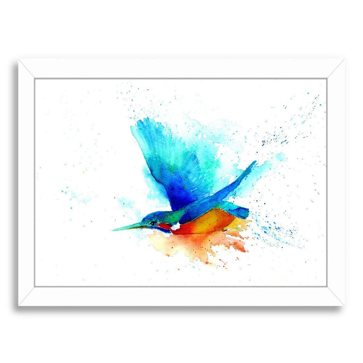 Sapphire Streak  by Rachel McNaughton Framed Print - Americanflat